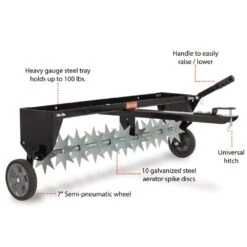 Agri-Fab 45-0544 40" Towed Spike Aerator -Greenworks Sale Shop 45 0544 features