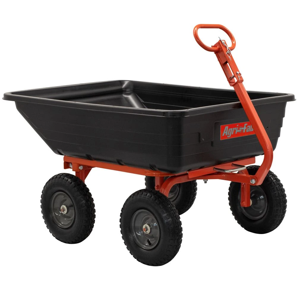 Agri-Fab 45-0594 500lb 4-Wheel Push/Tow Garden Cart 1 Agri-Fab 45-0594 500lb 4-Wheel Push/Tow Garden Cart