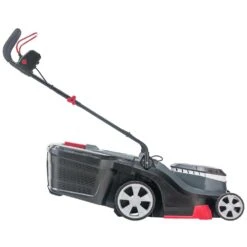 AL-KO 3.82 Li R Easy 18V Bosch Home & Garden Compatible Push Cordless Lawn Mower (with 2 X 4Ah Batteries & Standard Charger) -Greenworks Sale Shop al ko 3.82 li r lawnmower side 2