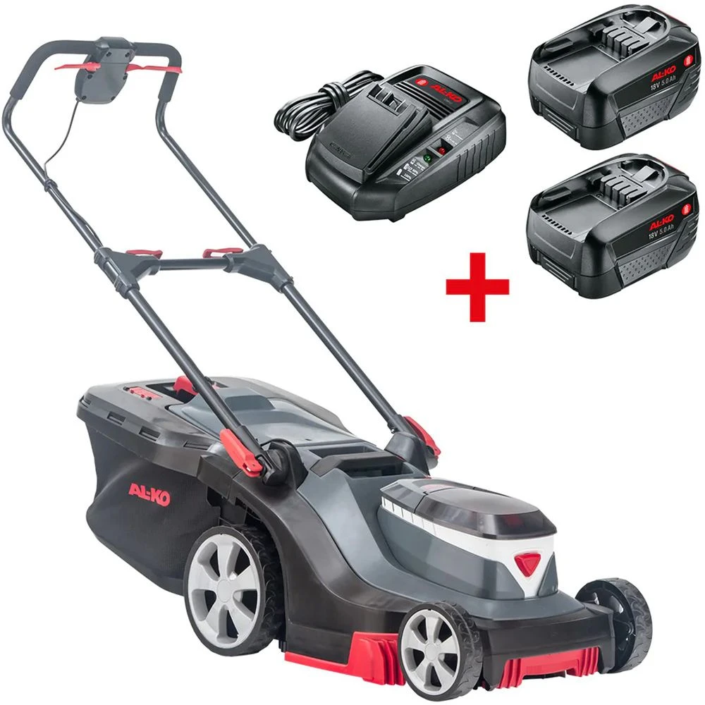 AL-KO 382 Li R Premium 18V Bosch Home & Garden Compatible 3-in-1 Push Cordless Lawn Mower (with 2 X 5Ah Batteries & Fast Charger) 1 AL-KO 382 Li R Premium 18V Bosch Home & Garden Compatible 3-in-1 Push Cordless Lawn Mower (with 2 X 5Ah Batteries & Fast Charger)