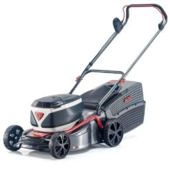 AL-KO 36V 42.2 Li Comfort Push Cordless Lawn Mower (with 2 X 4Ah Batteries & Fast Charger) -Greenworks Sale Shop al ko comfort 42.2 li cordless lawnmower angle 1