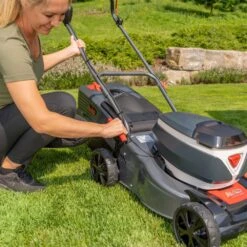 AL-KO 36V 42.2 Li Comfort Push Cordless Lawn Mower (with 2 X 4Ah Batteries & Fast Charger) -Greenworks Sale Shop al ko comfort 42.2 li cordless lawnmower hoc 1