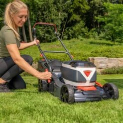 AL-KO 36V 42.2 Li Comfort Push Cordless Lawn Mower (with 2 X 4Ah Batteries & Fast Charger) -Greenworks Sale Shop al ko comfort 42.2 li cordless lawnmower lifestyle hoc 1