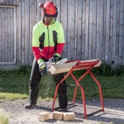 AL-KO CS 1825 18V Bosch Home & Garden Compatible Cordless Chainsaw (Tool Only) (Bundle Builder) -Greenworks Sale Shop al ko cs1825 chainsaw lifestyle 2