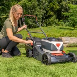 AL-KO 36V 42.2 Li Comfort Push Cordless Lawn Mower (with 1 X 4Ah Battery & Charger) -Greenworks Sale Shop al ko energyflex 42.2 li lawmower lifestyle 1