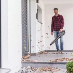 AL-KO LB 1860 18V Bosch Home & Garden Compatible Cordless Blower (with 2.5Ah Battery & Charger) -Greenworks Sale Shop al ko lb1860 blower lifestyle 1