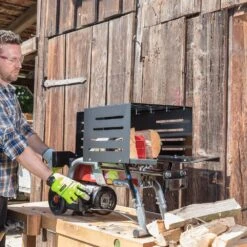 AL-KO LHS 370/4 4 Ton Horizontal Electric Log Splitter 7 AL-KO LHS 370/4 4 Ton Horizontal Electric Log Splitter -Greenworks Sale Shop al ko lhs 370 4 log splitter lifestyle