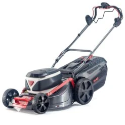 AL-KO 36V 512 Li VS-W Premium 4-in-1 Variable Speed Cordless Lawn Mower (with 1 X 5Ah Battery & Fast Charger) -Greenworks Sale Shop al ko premium 512 li vs 1 lawnmower angle 1 1