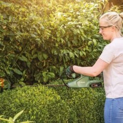 Bosch EasyHedgeCut 18-45 45cm 18V Cordless Hedge Trimmer (with 2.0Ah Battery & Charger) (Bundle Builder) 14 Bosch EasyHedgeCut 18-45 45cm 18V Cordless Hedge Trimmer (with 2.0Ah Battery & Charger) (Bundle Builder) -Greenworks Sale Shop bosch easyhedgecut 18 45 lifestyle 5 2