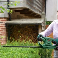 Bosch EasyHedgeCut 55-16 Electric Hedge Trimmer -Greenworks Sale Shop bosch easyhedgecut 55 16 lifestyle