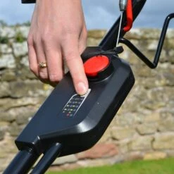 Cobra RM43SP80V 80V Self-Propelled Rear Roller Cordless Lawn Mower (with 2 X 40V 5Ah Batteries & 2 X Fast Chargers) -Greenworks Sale Shop cobra 80v lawnmower start 1 1