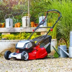 Cobra RM51SP80V 80V Self-Propelled Rear Roller Cordless Lawn Mower (with 2 X 40V 5Ah Batteries & 2 X Fast Chargers) (Bundle Builder) -Greenworks Sale Shop cobra 80v rear roller lawnmower lifestyle 2