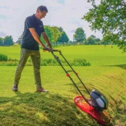 Cobra AirMow 5180V 80V Cordless Hover Mower (with 2 X 5Ah Batteries & 2 X Fast Chargers) (Bundle Builder) -Greenworks Sale Shop cobra airmow cordless lifestyle 2 1