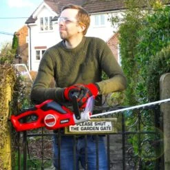 Cobra HT550E Electric Hedge Trimmer -Greenworks Sale Shop cobra ht550e hedge trimmer lifestyle