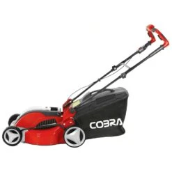 Cobra MX4140V Lithium-Ion Cordless Lawn Mower (with 4Ah Battery & Charger) -Greenworks Sale Shop cobra mx4140v lawnmower side 2 1