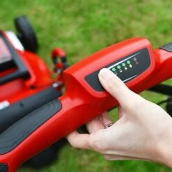 Cobra MX4140V Lithium-Ion Cordless Lawn Mower (with 4Ah Battery & Charger) -Greenworks Sale Shop cobra mx4140v lifestyle battery level 1