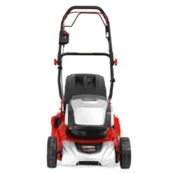 Cobra RM43SP80V 80V Self-Propelled Rear Roller Cordless Lawn Mower (with 2 X 40V 5Ah Batteries & 2 X Fast Chargers) -Greenworks Sale Shop cobra rm43sp80v lawnmower front 1