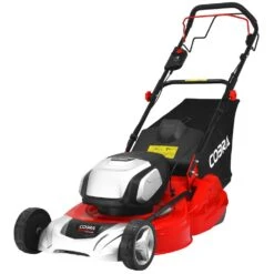 Cobra RM51SP80V 80V Self-Propelled Rear Roller Cordless Lawn Mower (with 2 X 40V 5Ah Batteries & 2 X Fast Chargers) (Bundle Builder) -Greenworks Sale Shop cobra rm51sp80v lawnmower angle 1 1