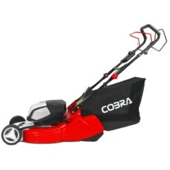 Cobra RM51SP80V 80V Self-Propelled Rear Roller Cordless Lawn Mower (with 2 X 40V 5Ah Batteries & 2 X Fast Chargers) (Bundle Builder) -Greenworks Sale Shop cobra rm51sp80v lawnmower side 1