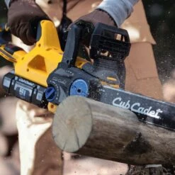 Cub Cadet LH5 C60 60V MAX Li-Ion Cordless Chainsaw (Bare Tool) -Greenworks Sale Shop cub cadet 60v chainsaw lifestyle