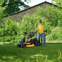 Cub Cadet LR2 ES76 30"/76cm Side Discharge Battery-Powered Ride-On Lawn Mower -Greenworks Sale Shop cub cadet minirider l42es76 lifestyle