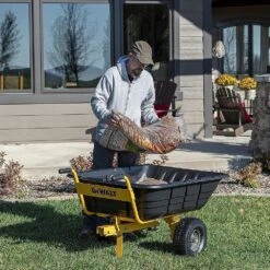 DeWalt DXTB0573 363kg/800lb Push/Tow Swivel/Dump Cart -Greenworks Sale Shop dewalt cart lifestyle 1