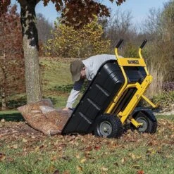 DeWalt DXTB0573 363kg/800lb Push/Tow Swivel/Dump Cart -Greenworks Sale Shop dewalt cart lifestyle 3