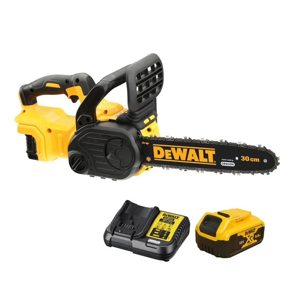 DeWalt DCM565P1-GB 18V XR 30cm Cordless Chainsaw (with 5Ah Battery & Charger) 1 DeWalt DCM565P1-GB 18V XR 30cm Cordless Chainsaw (with 5Ah Battery & Charger)