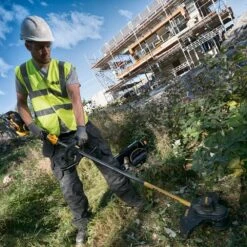 DeWalt DCM571N-XJ 54V XR FLEXVOLT Cordless String Trimmer / Brush Cutter (Tool Only) -Greenworks Sale Shop dewalt dcm571 grass trimmer lifestyle 1