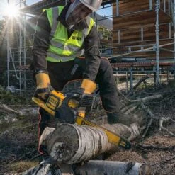 DeWalt DCM575N-XJ 54V XR FLEXVOLT 40cm Cordless Chainsaw (Tool Only) -Greenworks Sale Shop dewalt dcm575 chainsaw lifestyle 3 2