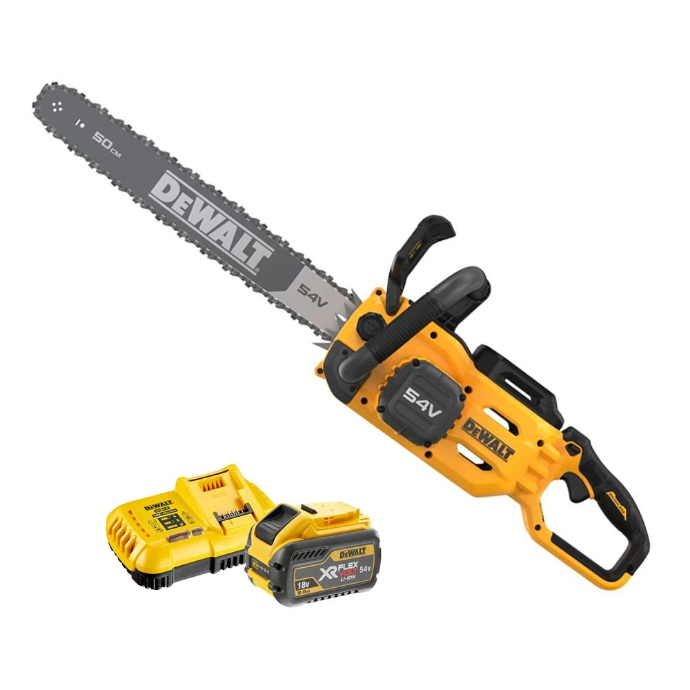 DeWalt DCMCS575X1-GB 54V XR FLEXVOLT 50cm Cordless Chainsaw (with 9Ah Battery & Fast Charger) 1 DeWalt DCMCS575X1-GB 54V XR FLEXVOLT 50cm Cordless Chainsaw (with 9Ah Battery & Fast Charger)
