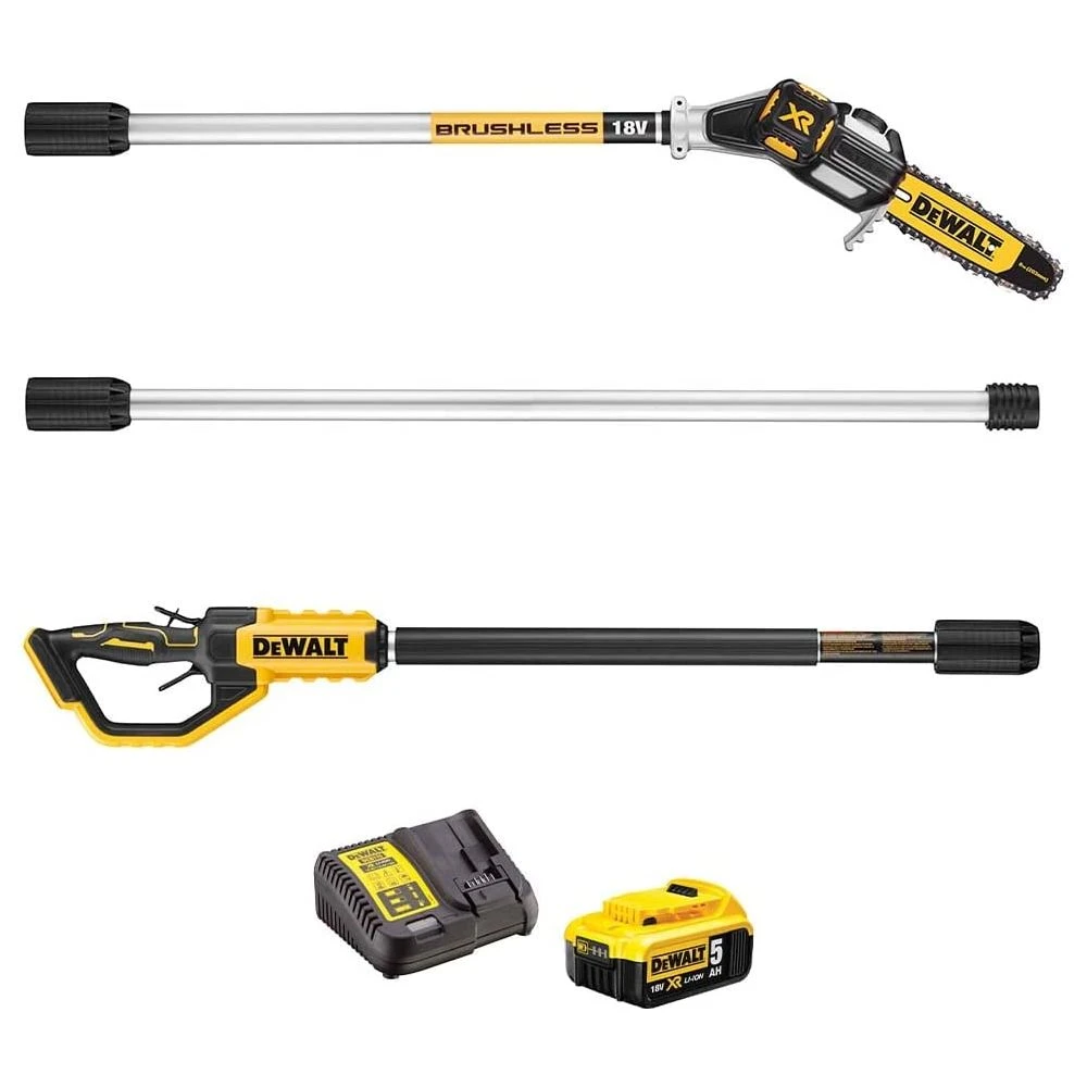 DeWalt DCMPS567P1-GB 18V XR Cordless Pole Saw (with 5Ah Battery & Charger) 1 DeWalt DCMPS567P1-GB 18V XR Cordless Pole Saw (with 5Ah Battery & Charger)