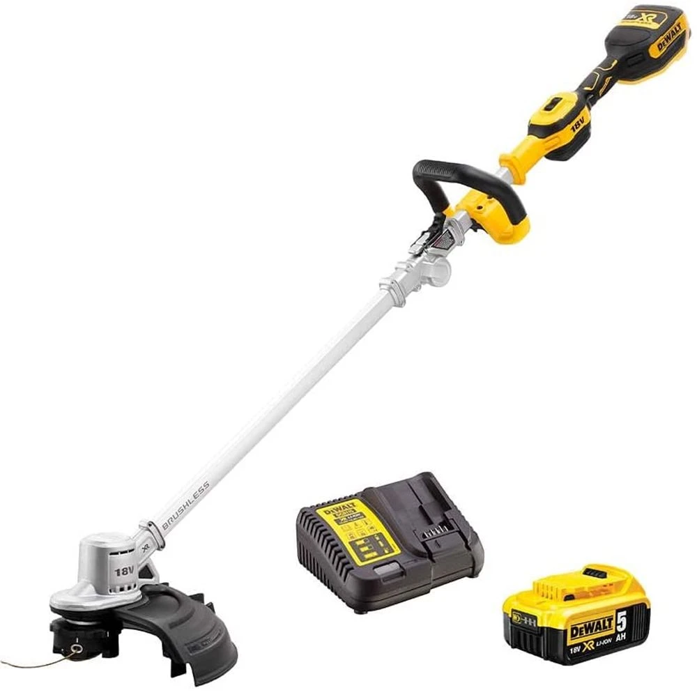 DeWalt DCMST561P1-GB 18V XR Cordless Grass Trimmer (with 5Ah Battery & Charger) 1 DeWalt DCMST561P1-GB 18V XR Cordless Grass Trimmer (with 5Ah Battery & Charger)