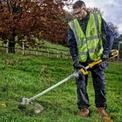 DeWalt DCMST561P1-GB 18V XR Cordless Grass Trimmer (with 5Ah Battery & Charger) 16 DeWalt DCMST561P1-GB 18V XR Cordless Grass Trimmer (with 5Ah Battery & Charger) -Greenworks Sale Shop dewalt dcmst561 grass trimmer lifestyle 2