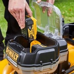 DeWalt DCMW564P2-GB 18V XR Push Cordless Lawn Mower (with 2 X 5Ah Batteries & Charger) -Greenworks Sale Shop dewalt dcmw564p2 gb lawnmower battery housing 2