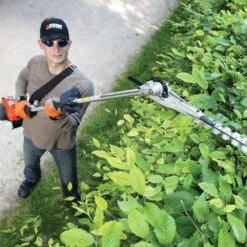 Echo HCA-265ES-HD Articulating Long Reach Petrol Hedge Trimmer -Greenworks Sale Shop echo hca 265es hd pole hedge trimmer lifestyle