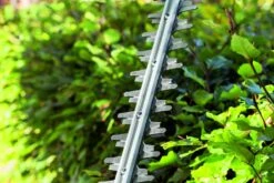 EGO Power+ HT2411E 60cm 56V Cordless Hedge Trimmer (with 2.5Ah Battery & Charger) 13 EGO Power+ HT2411E 60cm 56V Cordless Hedge Trimmer (with 2.5Ah Battery & Charger) -Greenworks Sale Shop ego ht2410 hedge trimmer blade closeup 1