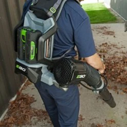 EGO Power+ LB6000E 56V Cordless Backpack Leaf Blower (Bare Tool) -Greenworks Sale Shop ego lb6000e backplack blower lifestyle