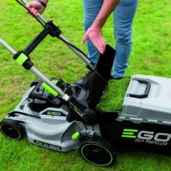 EGO Power+ LM1903E-SP 56V Poly Deck Variable Speed Cordless Lawn Mower (with 5.0Ah Battery & Rapid Charger) -Greenworks Sale Shop ego lm1903 esp lawnmower grassbag 1