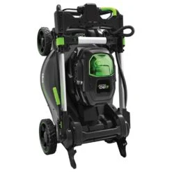EGO Power+ LM2021E-SP 56V Steel Deck Variable Speed Cordless Lawn Mower (with 5Ah Battery & Rapid Charger) -Greenworks Sale Shop ego lm2020esp lawnmower storage 1 1