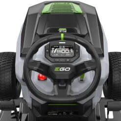 EGO Power+ T6 TR3801E-B 98cm 56V Battery-Powered Rear Collect Lawn Tractor -Greenworks Sale Shop ego tr3801e b lawn tractor cockpit