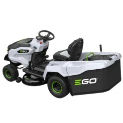 EGO Power+ T6 TR4201E 107cm 56V Battery-Powered Side Discharge Lawn Tractor -Greenworks Sale Shop ego tr3801e b lawn tractor rear angle 1