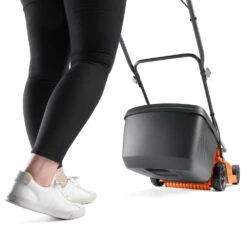 Flymo EasiStore 380R Li 36V Push Cordless Lawn Mower With Rear Roller (with 2 X 2.0Ah 18V Batteries & Chargers) -Greenworks Sale Shop flymo easistore 340r cordless lawnmower push 1 1