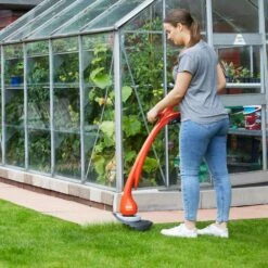 Flymo EasiTrim 250 18V Cordless Grass Trimmer & Lawn Edger (with 2.0Ah Battery & Charger) -Greenworks Sale Shop flymo easitrim 250 grass trimmer lifestyle greenhouse