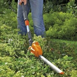 Flymo SabreCut XT Electric Long Reach Hedge Trimmer -Greenworks Sale Shop flymo sabrecut xt electric pole hedge trimmer lifestyle