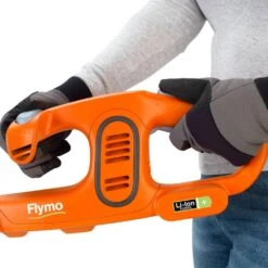 Flymo SimpliCut Li 40cm 14.4V Cordless Hedge Trimmer (with 2Ah Battery & Charger) -Greenworks Sale Shop flymo simplicut li hedge trimmer holding