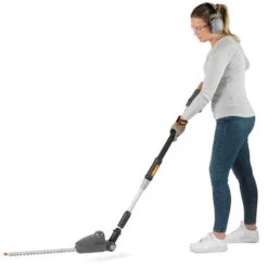 Flymo UltraReach 420 18V Cordless Pole Hedge Trimmer (with 2.5Ah Battery & Charger) (Bundle Builder) -Greenworks Sale Shop flymo ultrareach 420 pole hedge trimmer articulate ground 1