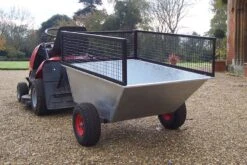 SCH GDTT/GALV 500kg Galvanised Tipping Dump Trailer With Wide Profile Wheels -Greenworks Sale Shop gdtt galvextensionsides