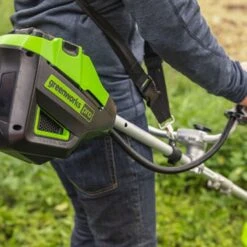 GreenWorks Pro GD60BCB 60V Cordless Brush Cutter (Bare Tool) (Bundle Builder) -Greenworks Sale Shop greenworks 60v brushcutter lifestyle 2 2