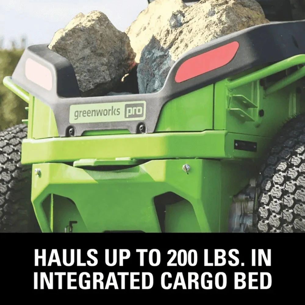 GreenWorks Pro GD60CRT106 CrossoverT 106cm/42" 60V Battery-Powered Side Discharge / Mulching Lawn Tractor 8 GreenWorks Pro GD60CRT106 CrossoverT 106cm/42" 60V Battery-Powered Side Discharge / Mulching Lawn Tractor - Image 8